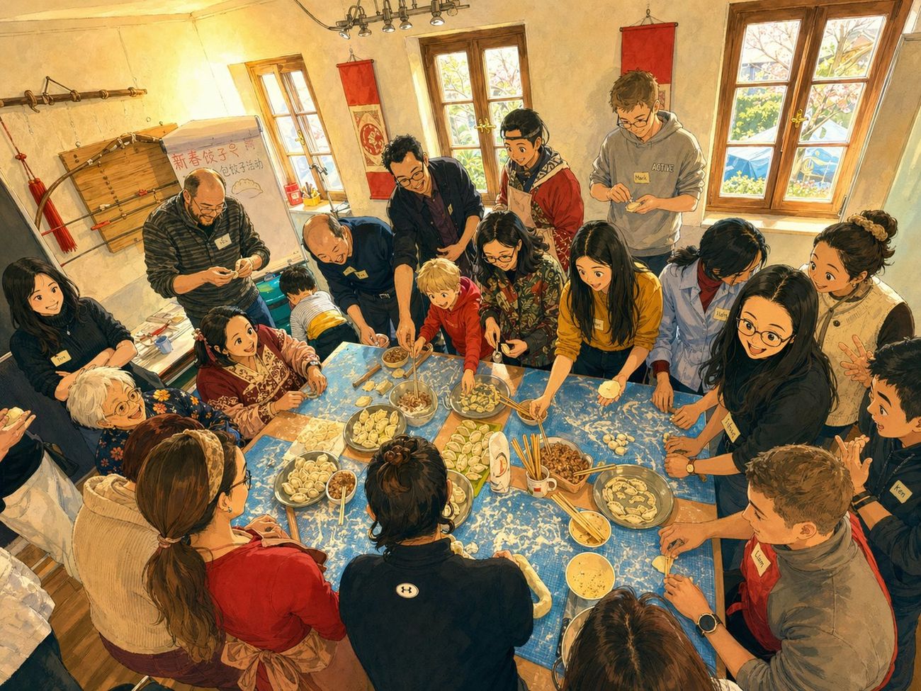 Illustration: A dumpling workshop in good company